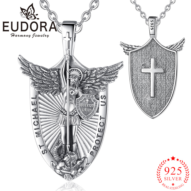 925 Sterling Silver Chain Necklace Men - Eudora Collana in argento sterling 925