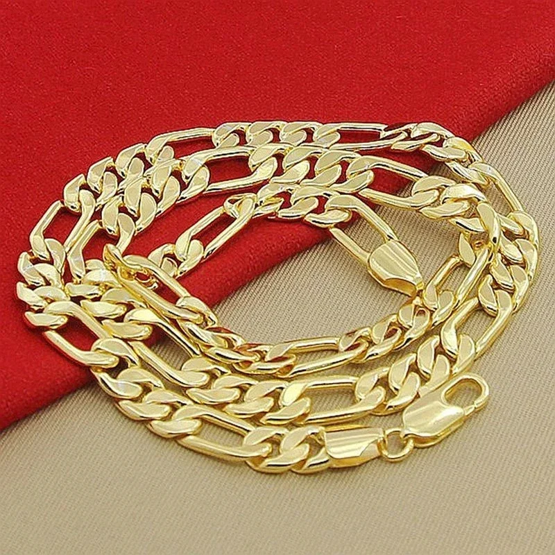 925 Sterling Silver Chain Necklace Men - Collana in argento sterling 925 con