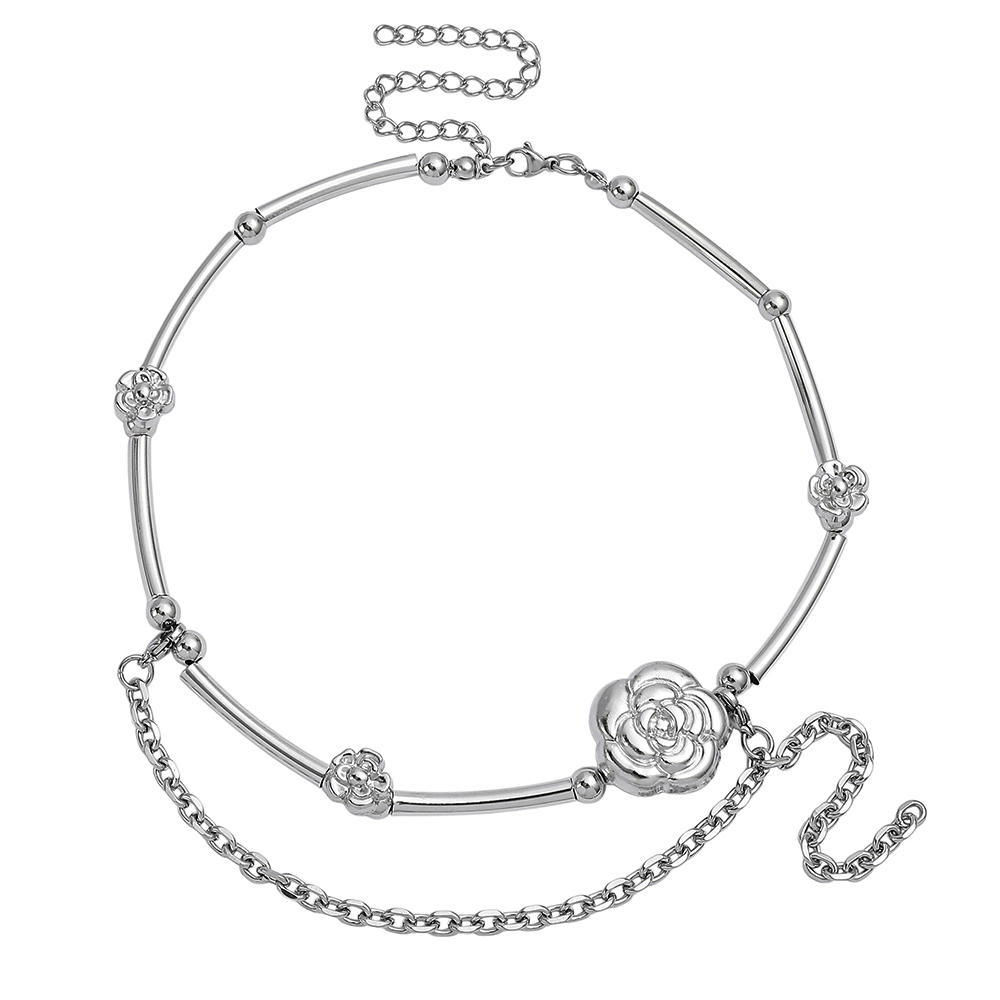 Layered Pendant Necklace Aesthetic - Collana girocollo con ciondolo a forma