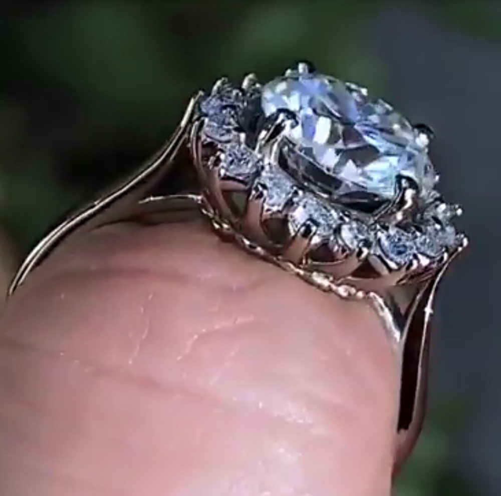 Anello di fidanzamento per ann - Moissanite Engagement Ring 1 Carat recensione e prezzo