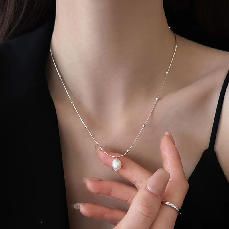 Collana con ciondolo di perle  - Pearl Choker Necklace Vintage recensione e prezzo
