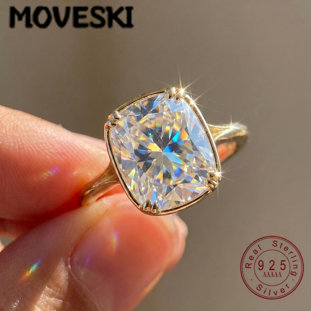 Anello in Argento Sterling S92 - Moissanite Engagement Ring 1 Carat recensione e prezzo