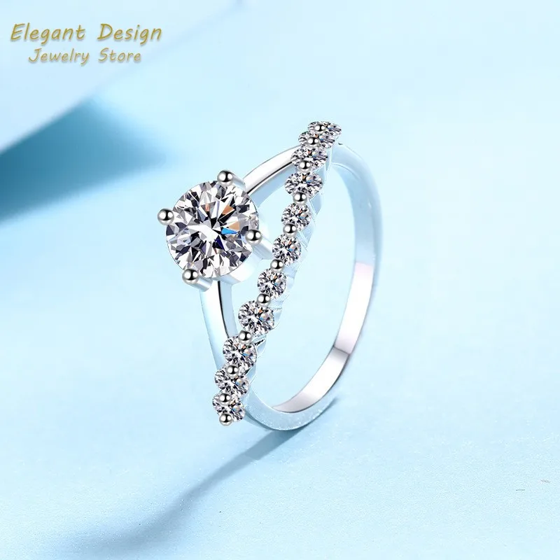 Anello da Sposa Corona d'Amore - Moissanite Engagement Ring 1 Carat recensione e prezzo