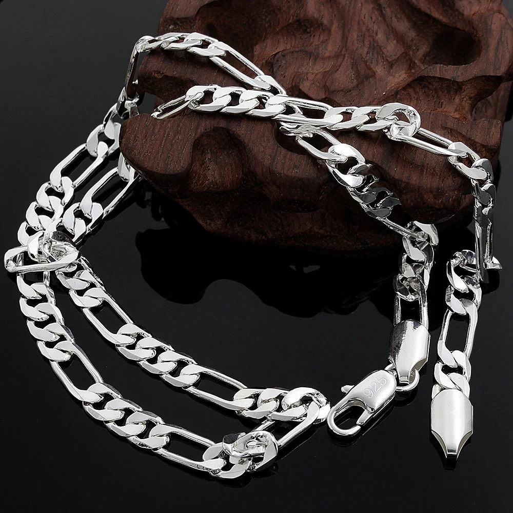 Collana in argento sterling 92 - 925 Sterling Silver Chain Necklace Men recensione e prezzo