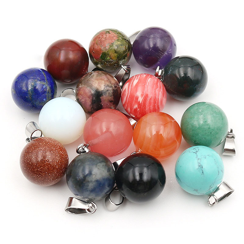 20 pz/borsa 14mm Pietra Natura - Crystal Pendant Necklace Natural Stone recensione e prezzo