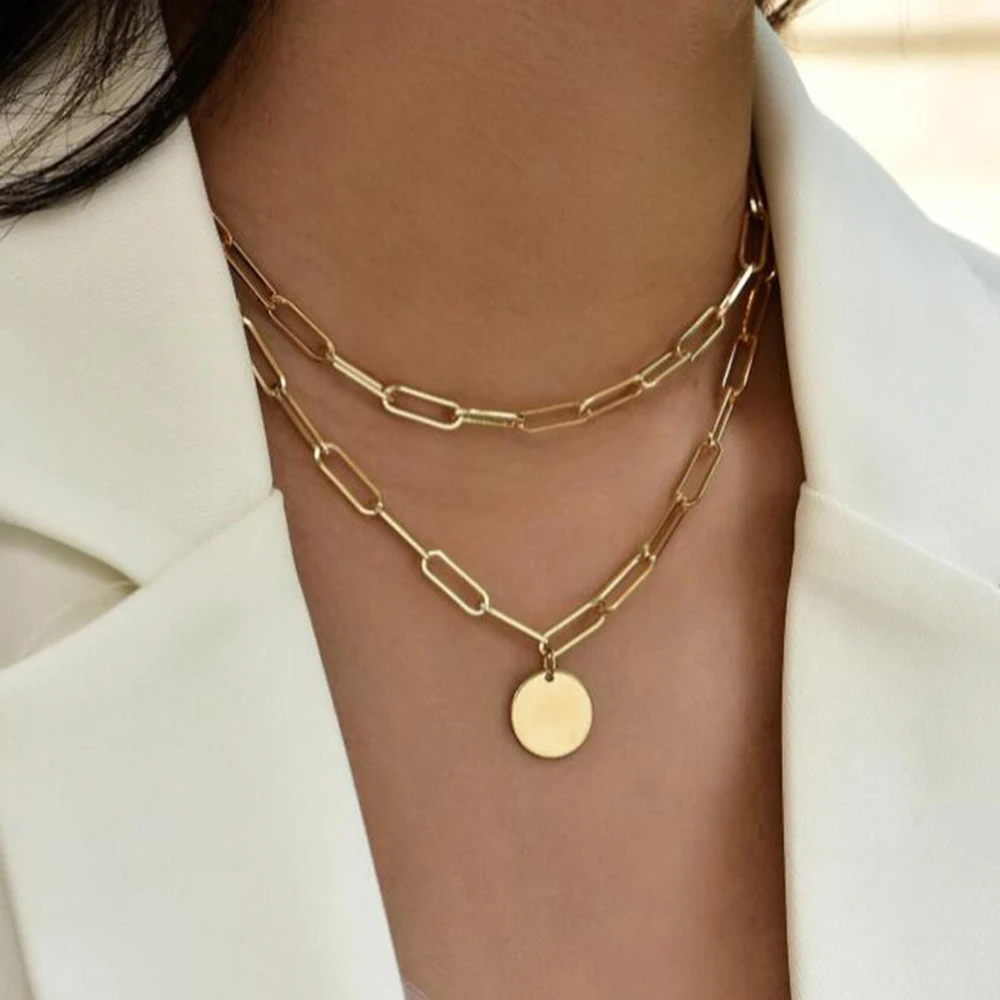 SUMENG 2024 nuova moda vintage - Layered Pendant Necklace Aesthetic recensione e prezzo