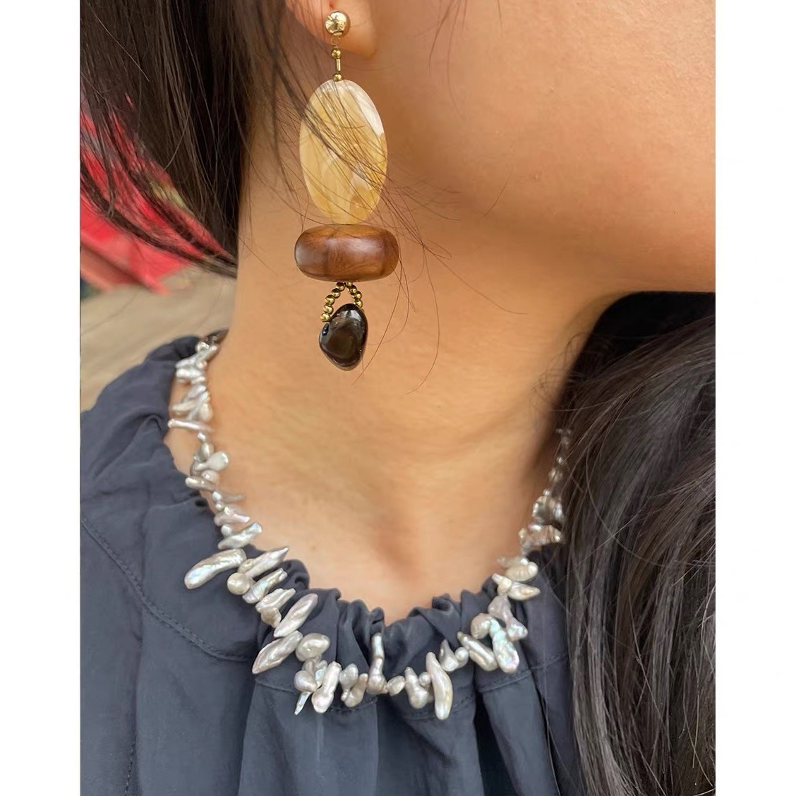 Collana girocollo con perle in - Pearl Choker Necklace Vintage recensione e prezzo